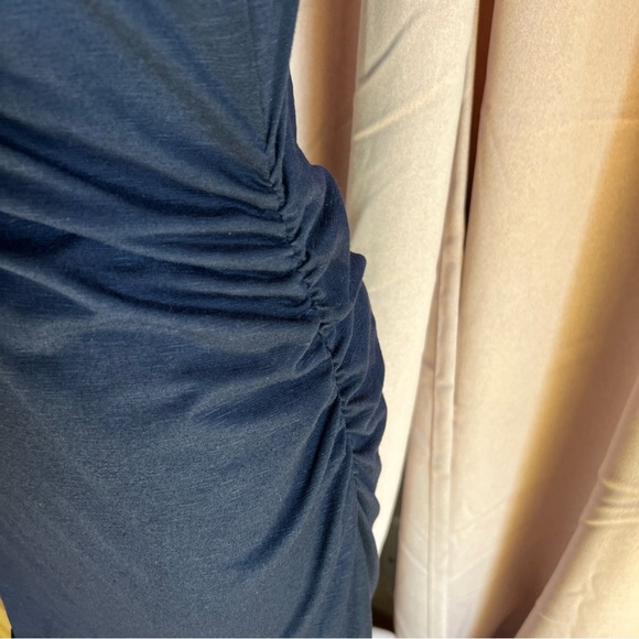 Chic Navy Long Sleeve Dress - Picture 3 of 7